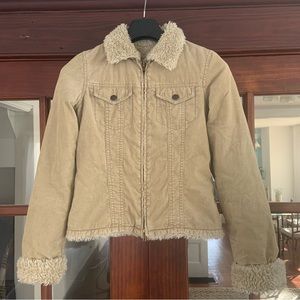 Abercrombie & Fitch Corduroy Jacket Tan